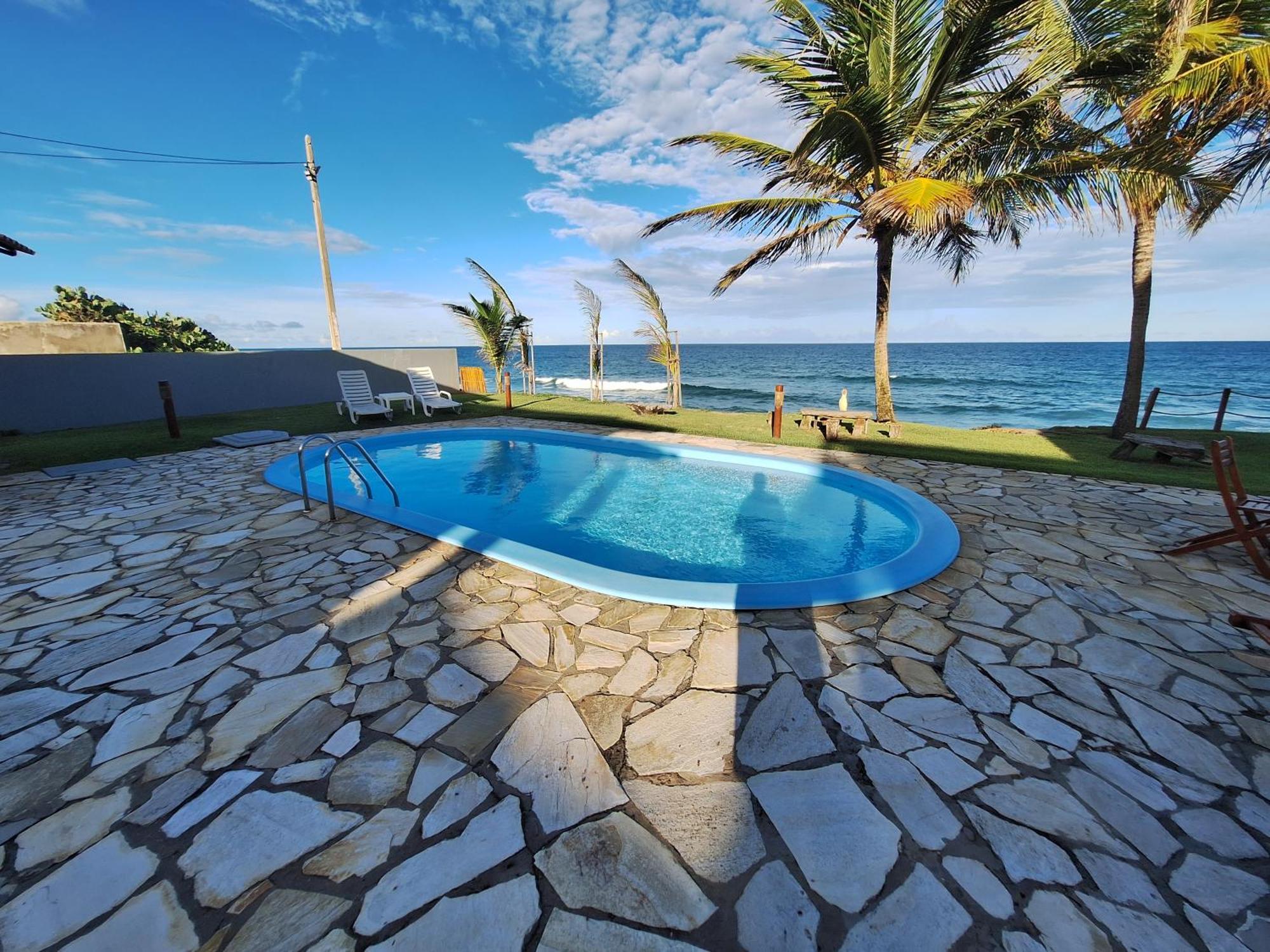 Condominio Exclusivo A Beira Mar - Casa De 04 Quartos Com Piscina E Churrasqueira Barra de São Miguel Extérieur photo